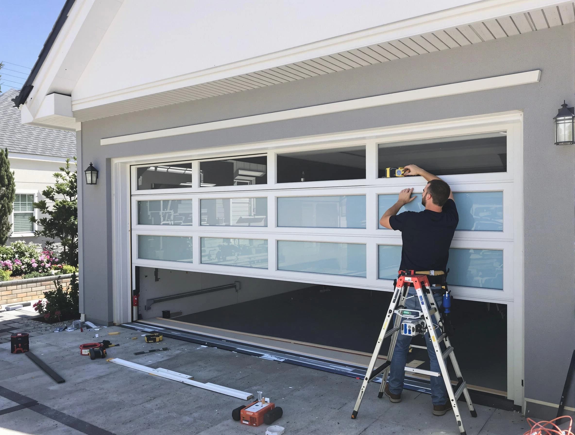 Bradley Gardens Garage Door Repair team performing garage door replacement in Bradley Gardens