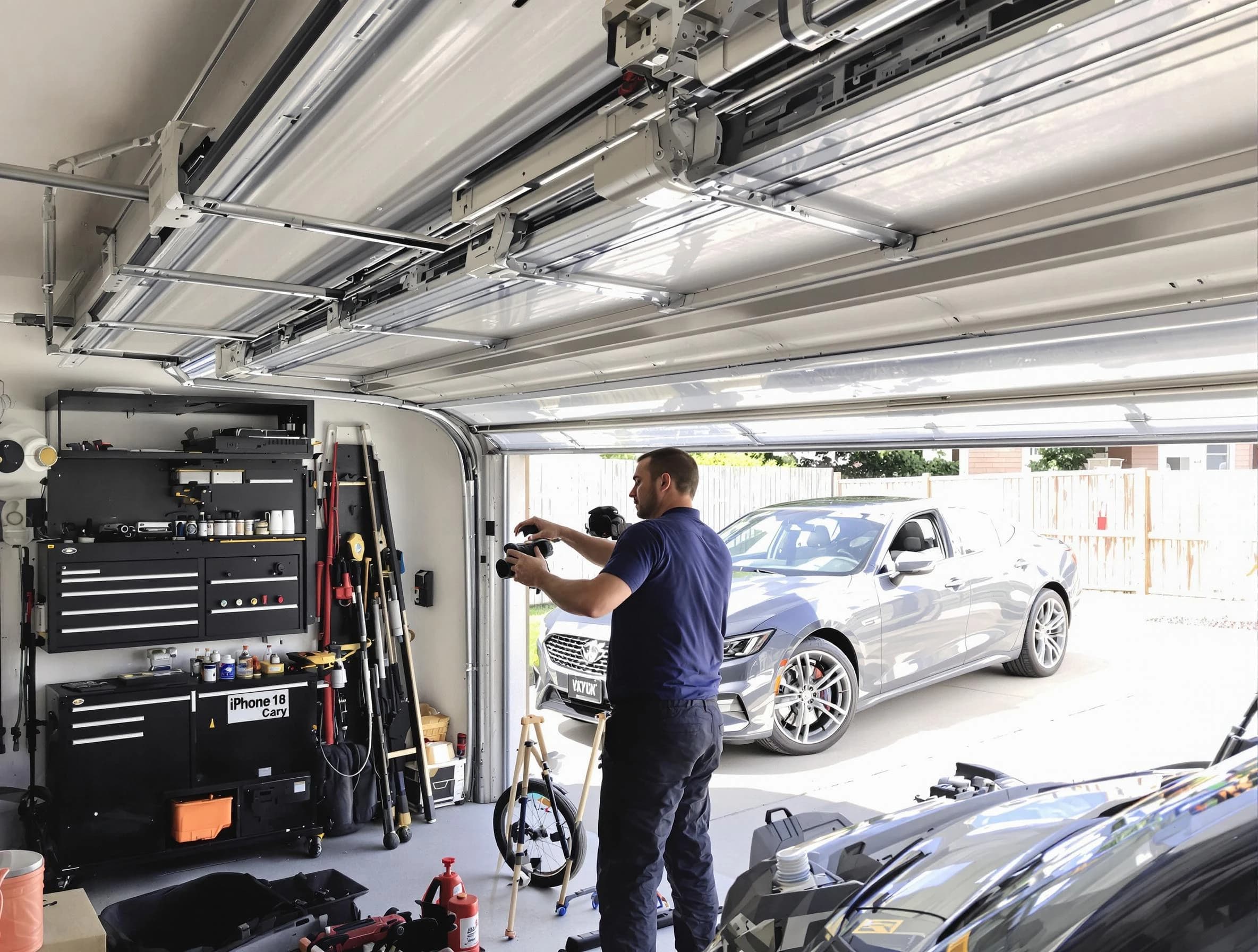 Bradley Gardens Garage Door Repair technician fixing noisy garage door in Bradley Gardens