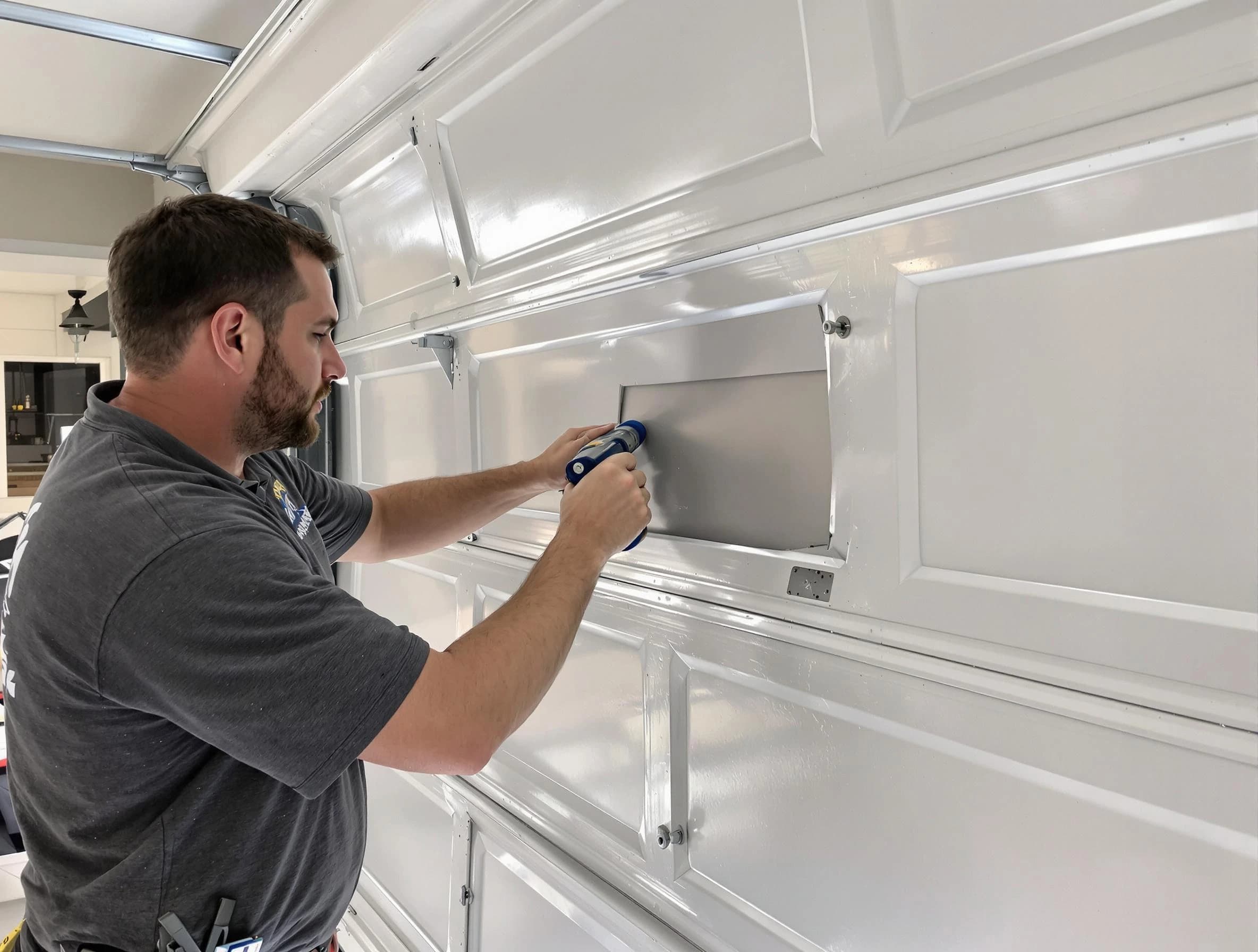 Garage door panel repair by Bradley Gardens Garage Door Repair in Bradley Gardens